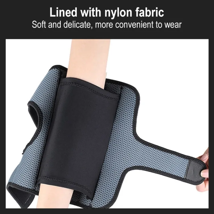 Adjustable Dual Aluminum Plate Support Compression Fixed Arm Protective Gear, Color Random Delivery