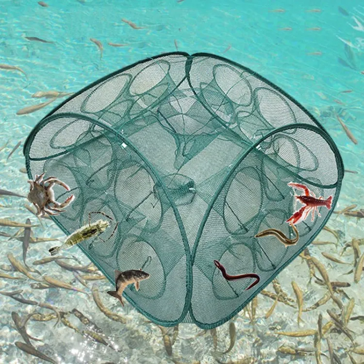 Automatic Folding Fishing Cage Square Fishing Net Shrimp Fishing Gear, Specification: 13 Holes