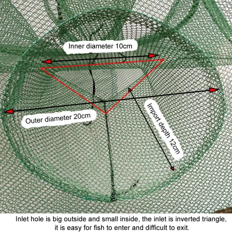 Automatic Folding Fishing Cage Square Fishing Net Shrimp Fishing Gear, Specification: 13 Holes