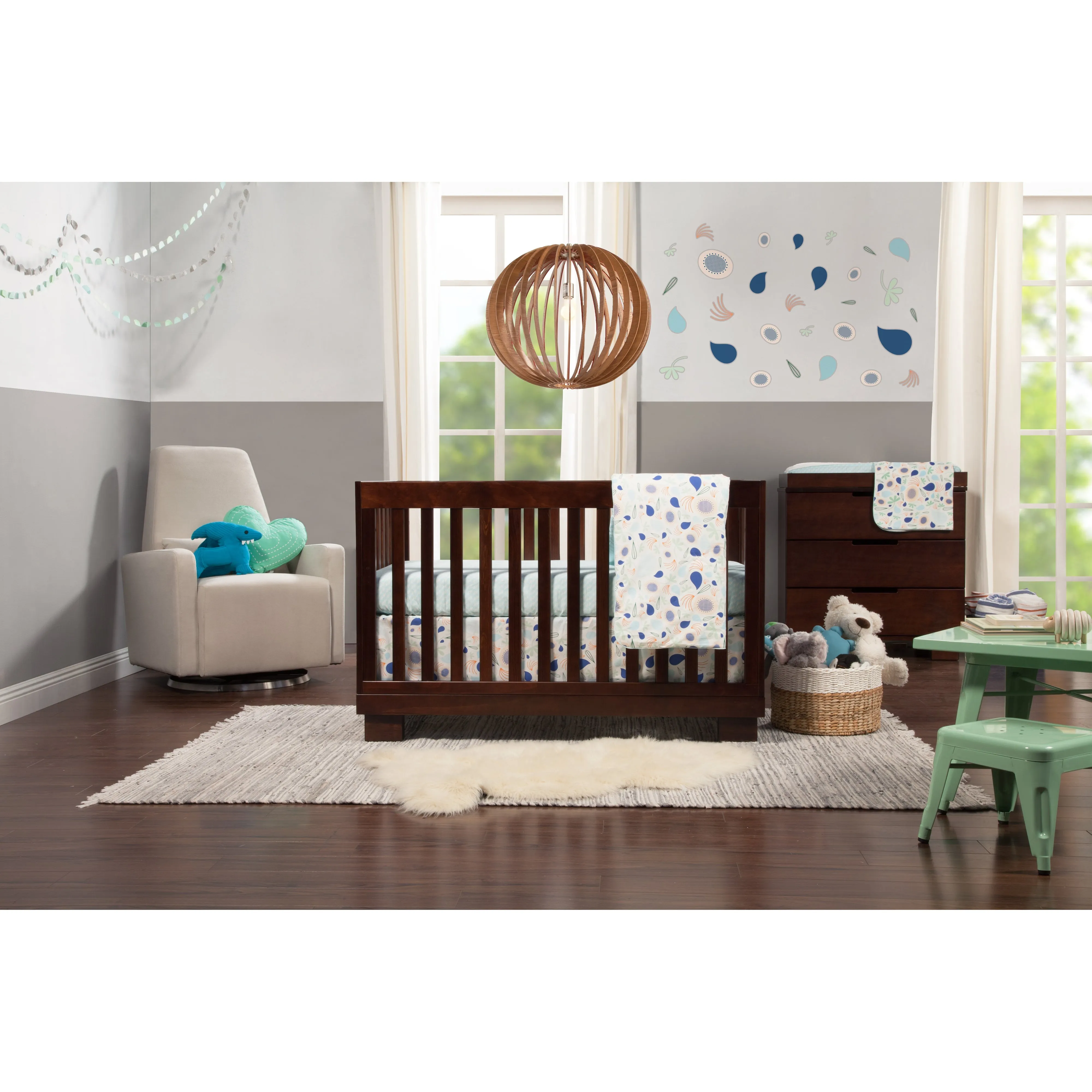 Babyletto Modo 3-in-1 Convertible Crib with Toddler Bed Conversion Kit