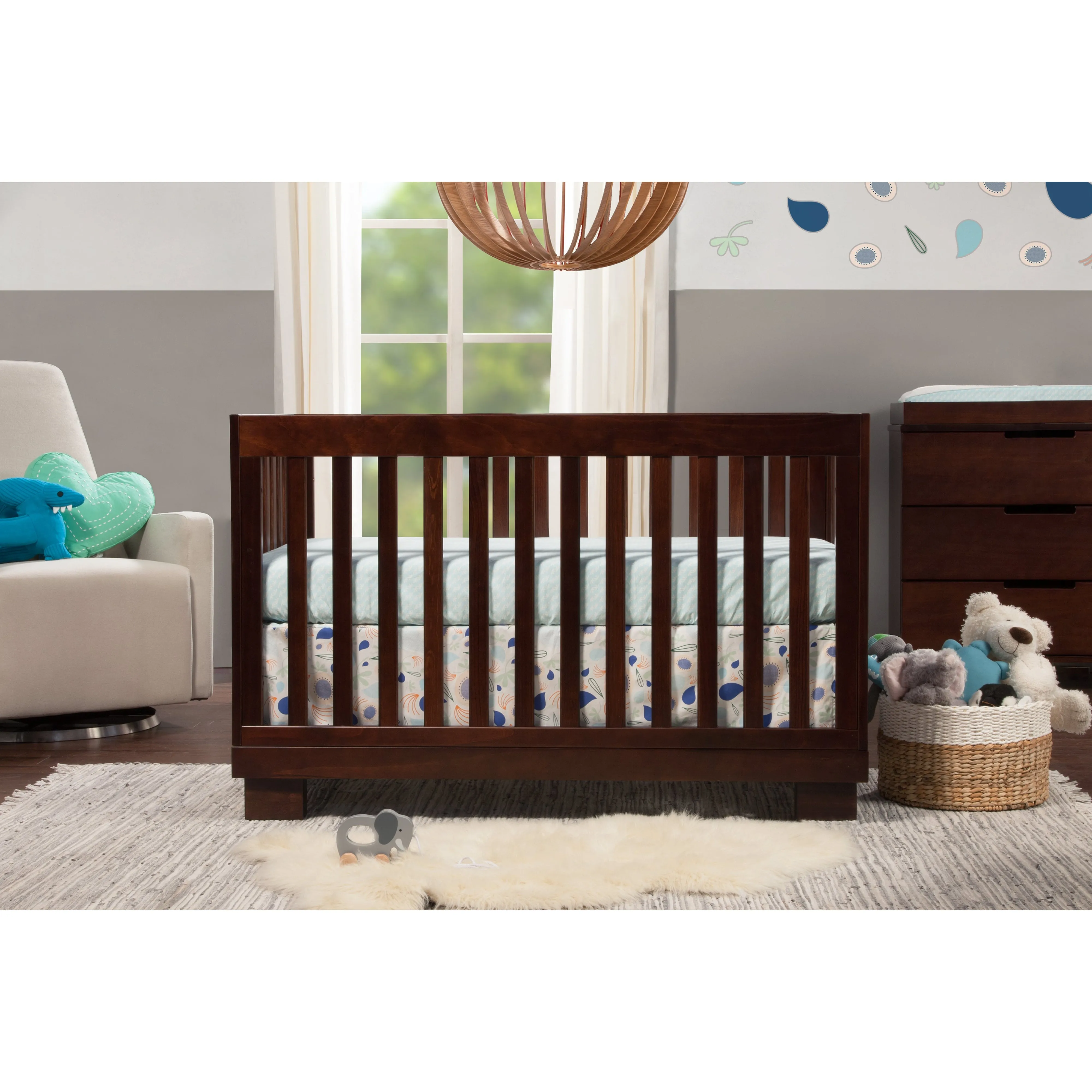 Babyletto Modo 3-in-1 Convertible Crib with Toddler Bed Conversion Kit