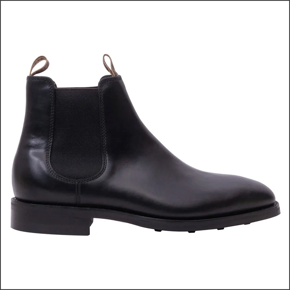 Barker Sutton - Black Waxy Chelsea Boot--