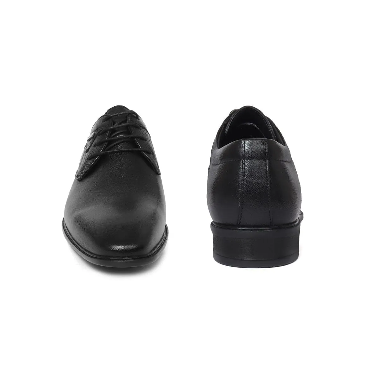 Black Casual Leather Shoes for Men G – 487