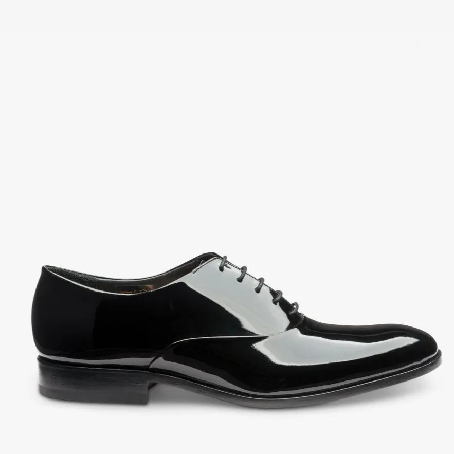 Black Patent Tuxedo Derby Dress Shoes