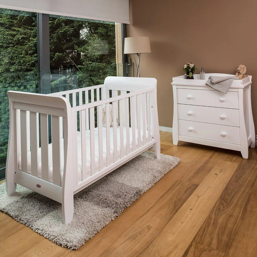 Boori Sleigh Urbane Cot Bed - White