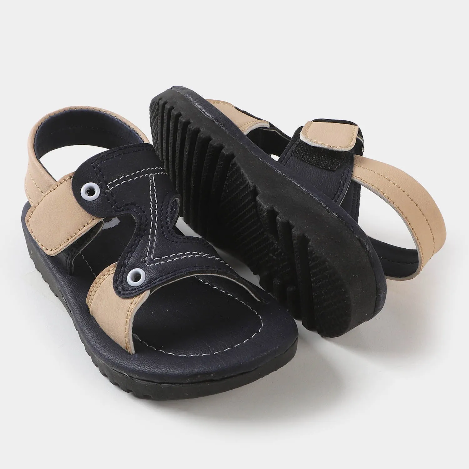 Boys Sandal 203-30 - Navy/Beige