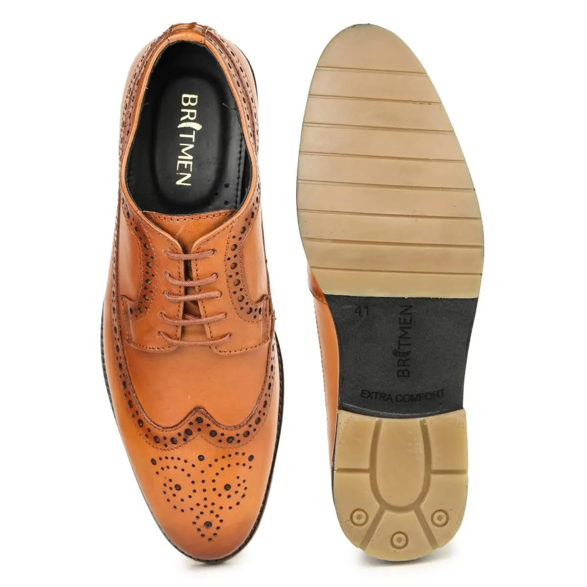 Britmen 3375 Brogue Shoes Formal Lace Ups