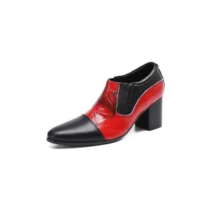 ChicExotic Pattern Genuine Leather Slip-on Dress Shoes