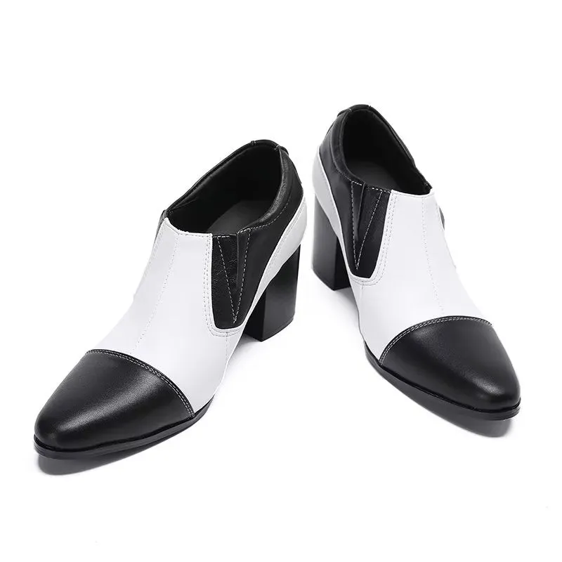 ChicExotic Pattern Genuine Leather Slip-on Dress Shoes