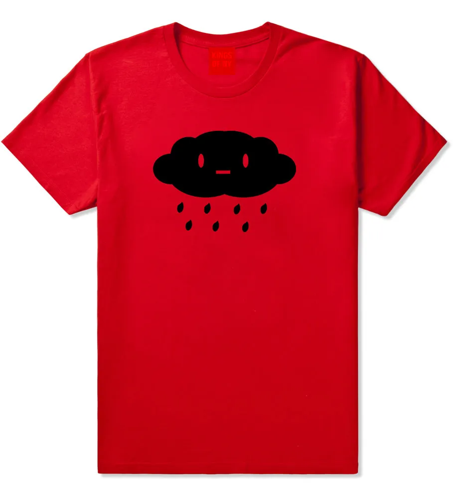 Cute Face Rain Cloud Mens T-Shirt