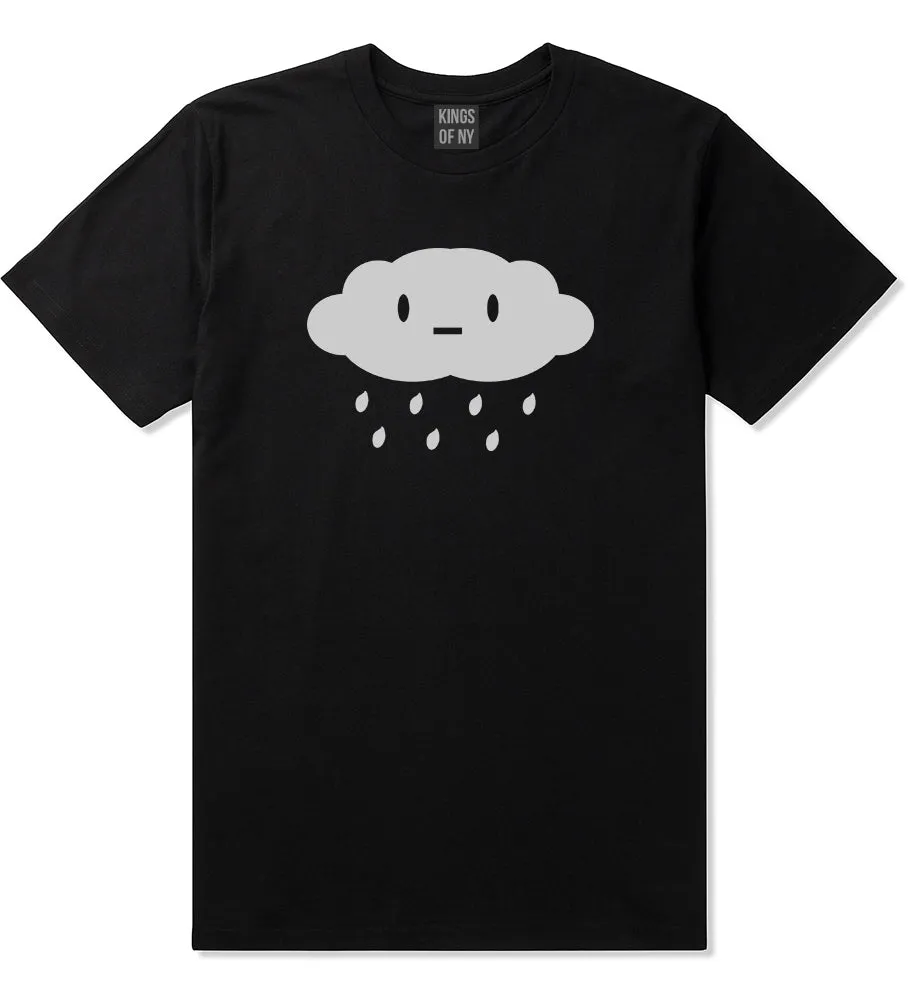 Cute Face Rain Cloud Mens T-Shirt