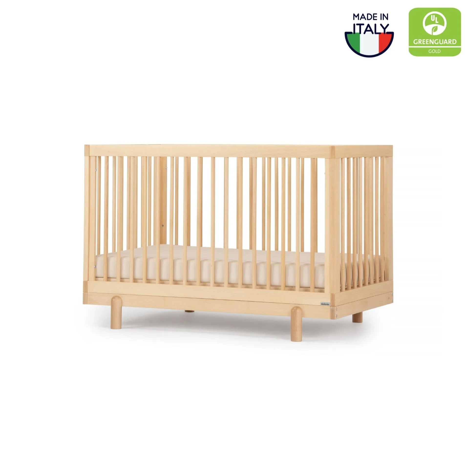 Dadada - Bliss 4-in-1 Convertible Crib - Natural