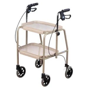 Days Adjustable Height Trolley Walker, Beige