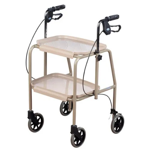 Days Adjustable Height Trolley Walker, Beige