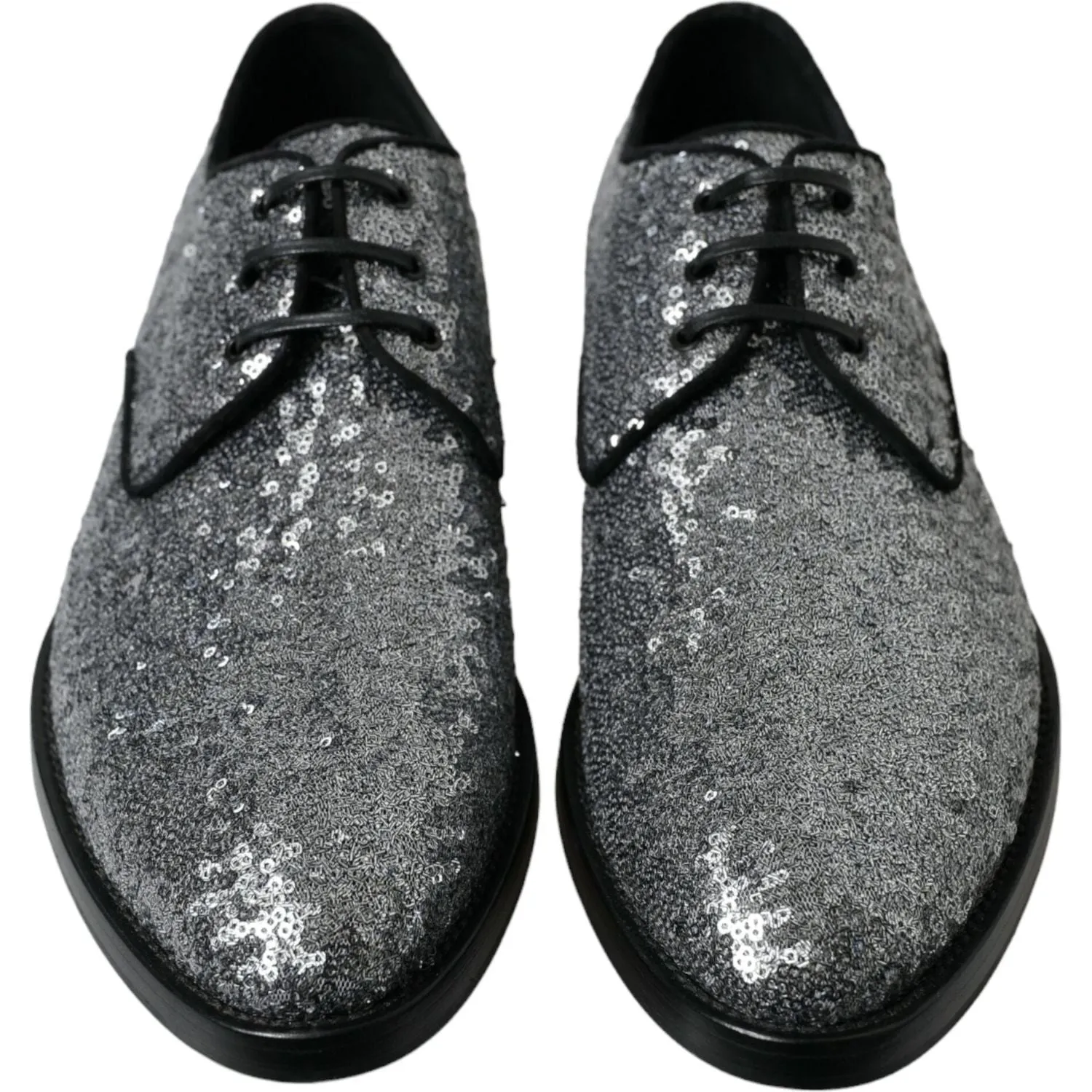 Dolce & Gabbana Exquisite Sequined Derby Dress Shoes