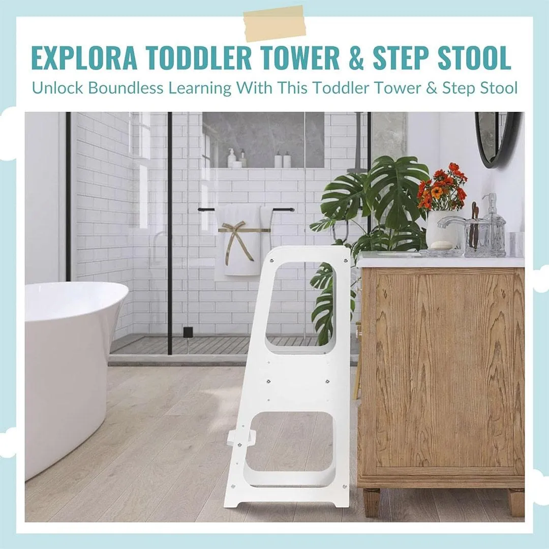 Dream on Me Explora Toddler Tower & Step Stool