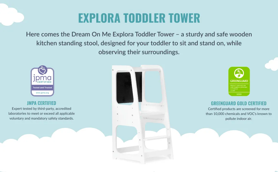 Dream on Me Explora Toddler Tower & Step Stool