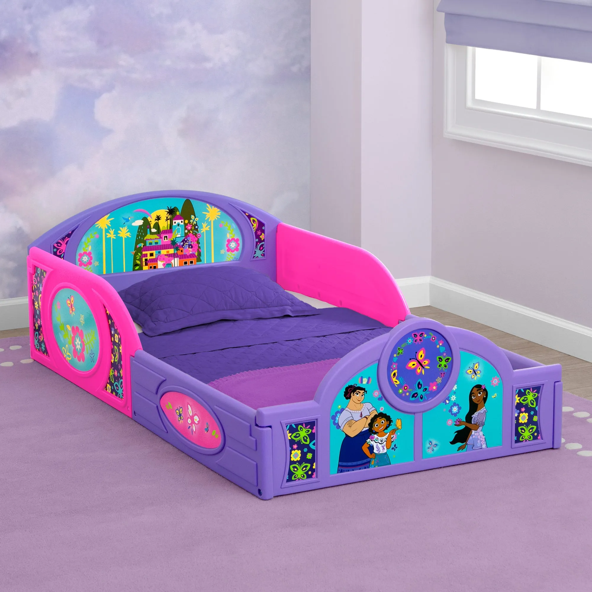 Encanto Plastic Sleep and Play Toddler Bed