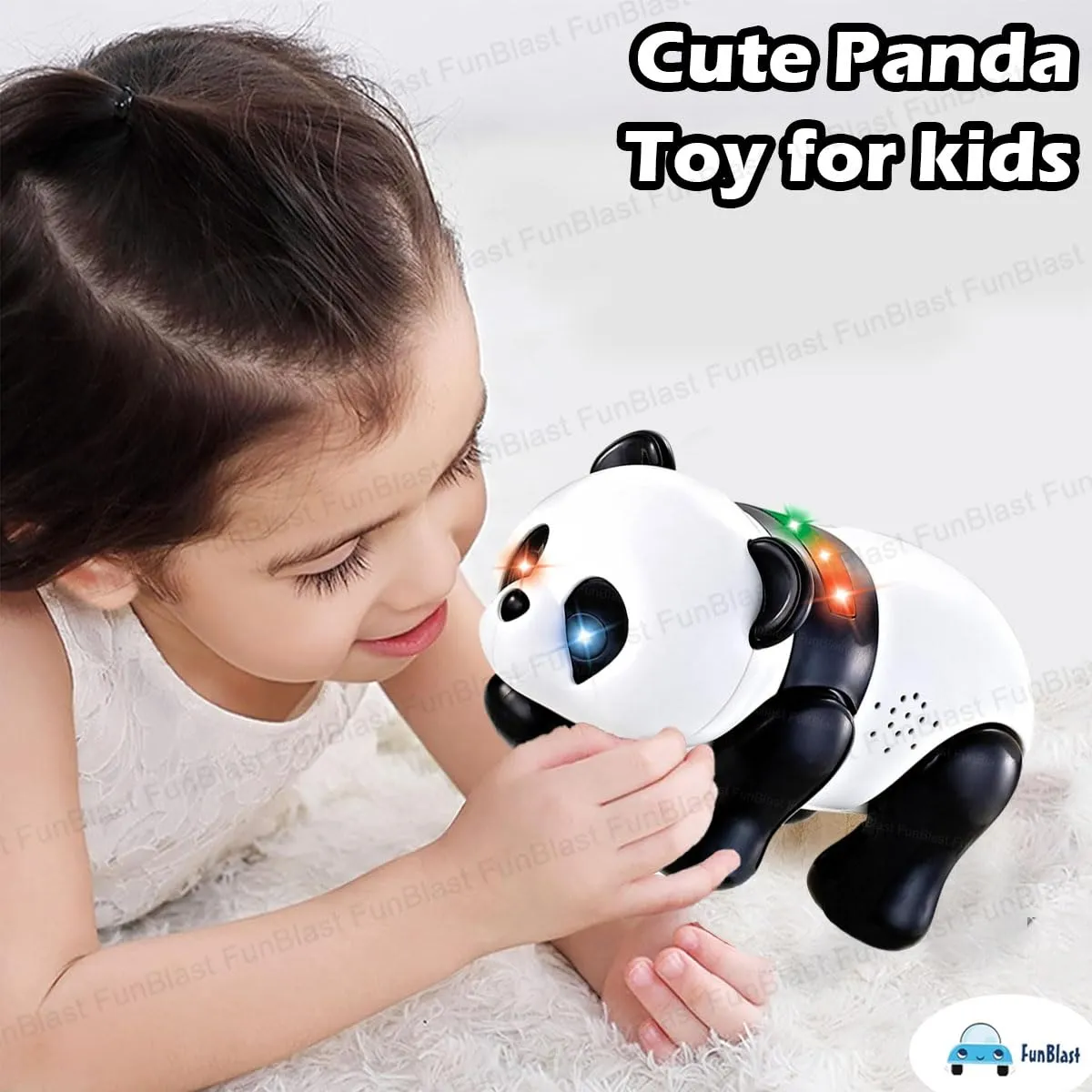 FunBlast Electric Panda Toy, Musical Walking Panda Toy with Light and Melodious Music, Toys for Babies, Kids & Toddlers, Funny Cartoon Panda for 3  Years Kids