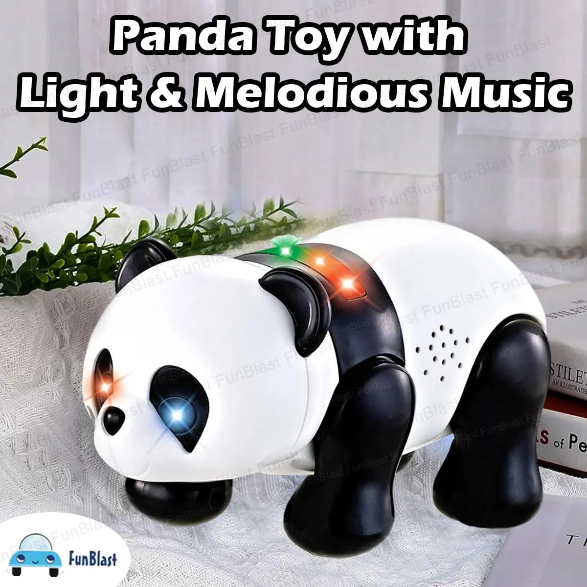 FunBlast Electric Panda Toy, Musical Walking Panda Toy with Light and Melodious Music, Toys for Babies, Kids & Toddlers, Funny Cartoon Panda for 3  Years Kids