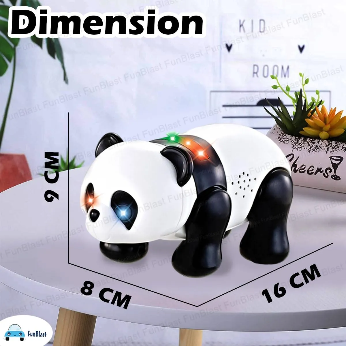 FunBlast Electric Panda Toy, Musical Walking Panda Toy with Light and Melodious Music, Toys for Babies, Kids & Toddlers, Funny Cartoon Panda for 3  Years Kids