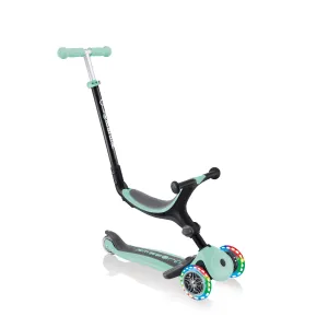 Globber Go Up Foldable Plus Lights Scooter - Mint (15m – 7y)