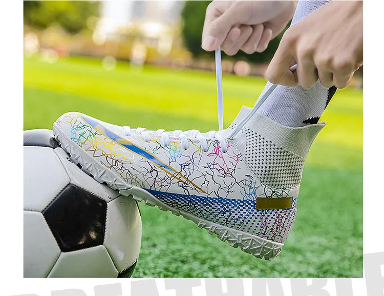 High-Top Soccer Cleats for Kids and adult, Training, Large Sizes