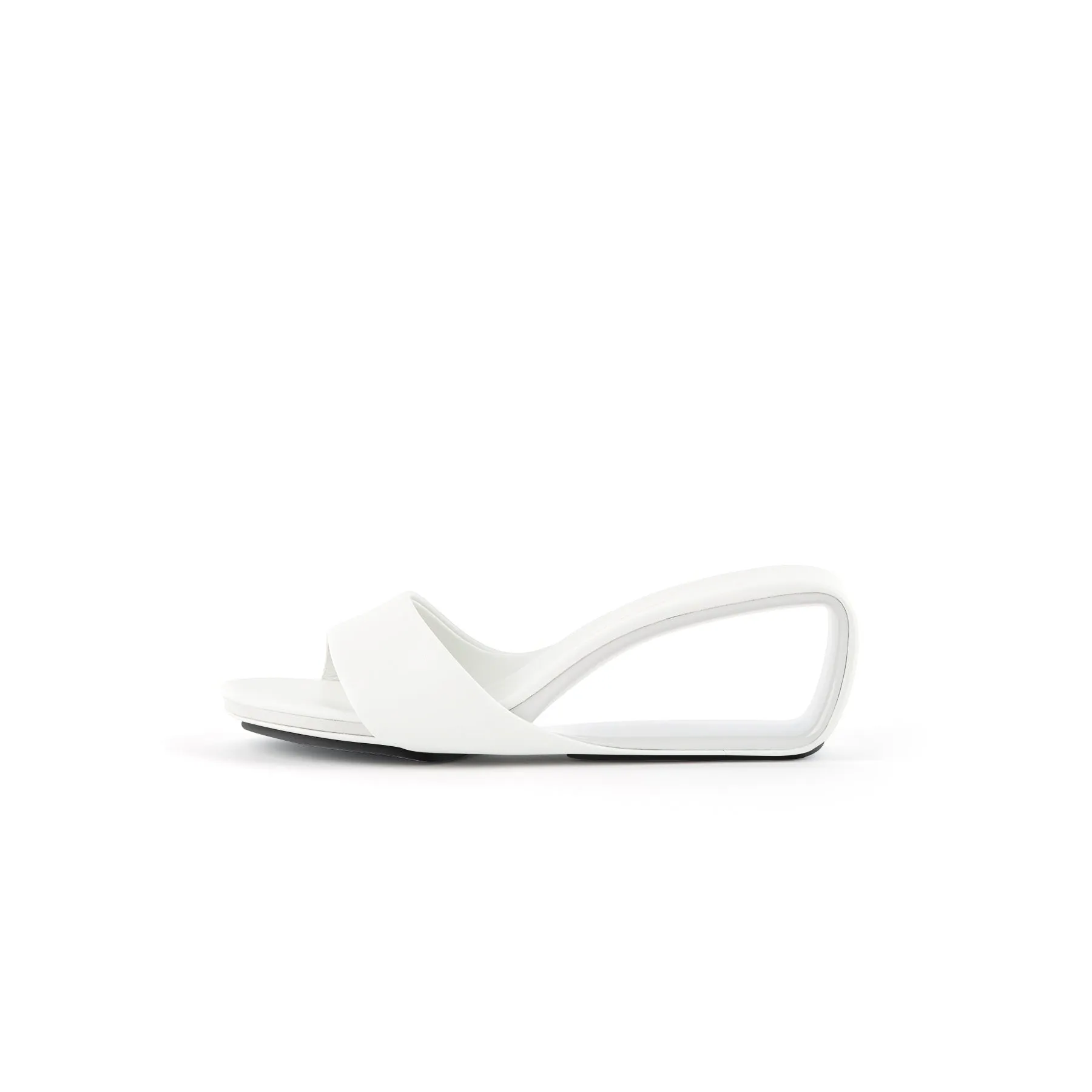 Hollow Low Heel Slip-On Mules