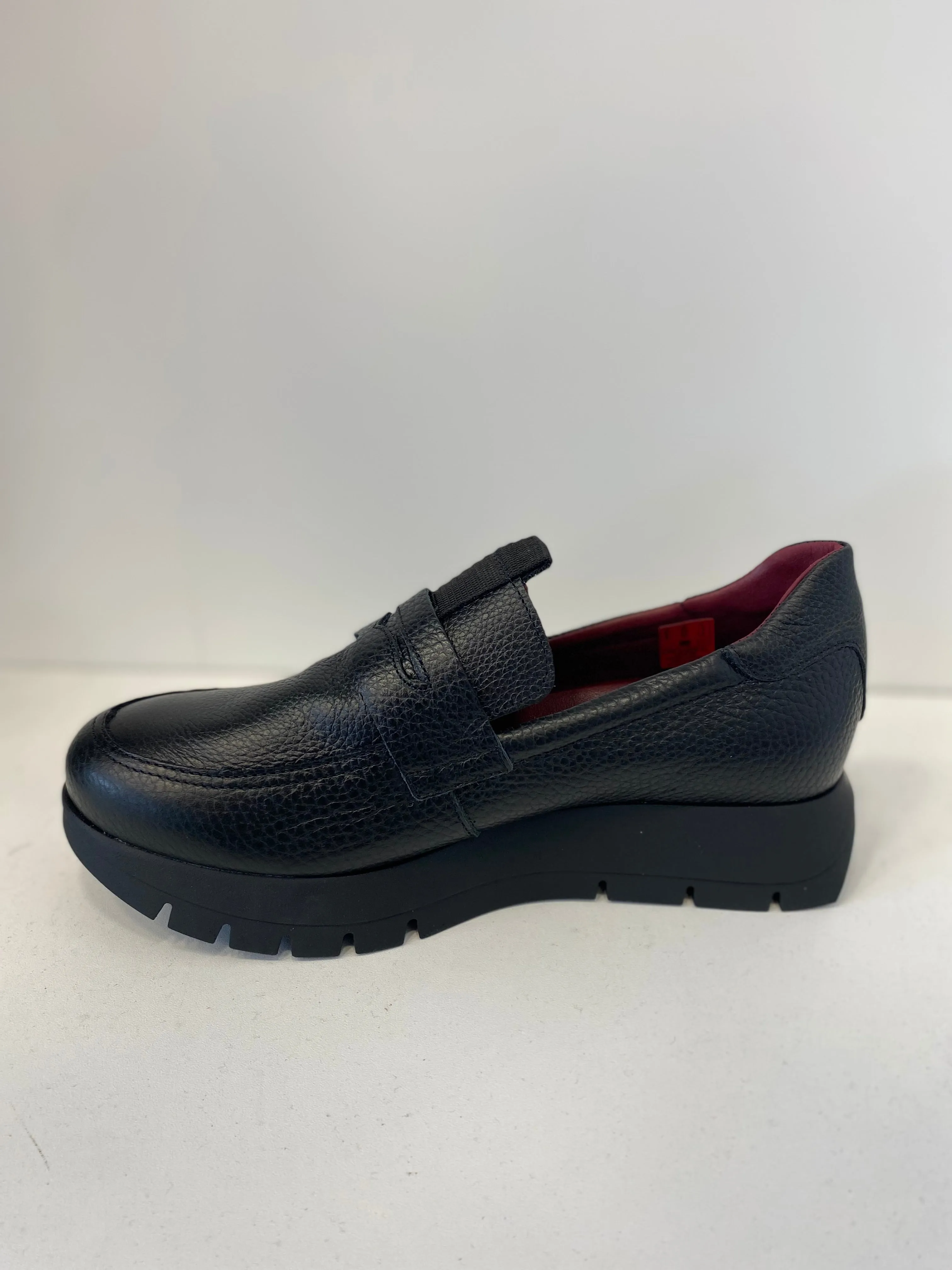 Jose Saenz Black Slip On Loafers