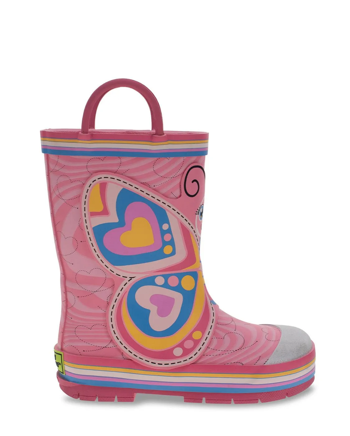 Kids Bella Butterfly Rain Boot - Pink