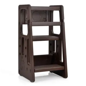 Kids Kitchen Step Stool with Double Safety Rails