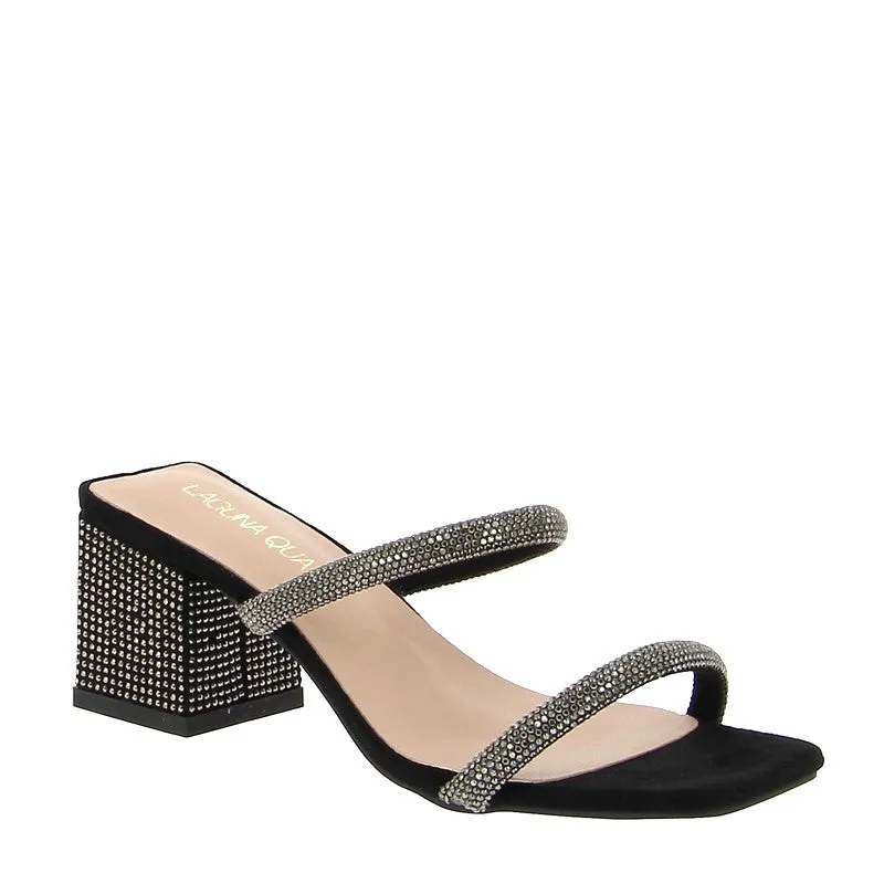 Laguna Quay Arnie Black Heeled Slide