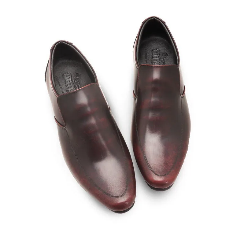 Leather Shoes City Oxford Formalist European Brush Off Burgundy