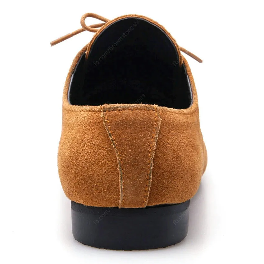 Leather Shoes Clever Suede Tan