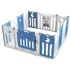 Little Angel Kids Playpen (Blue) - 143 x 143 x 63 cm