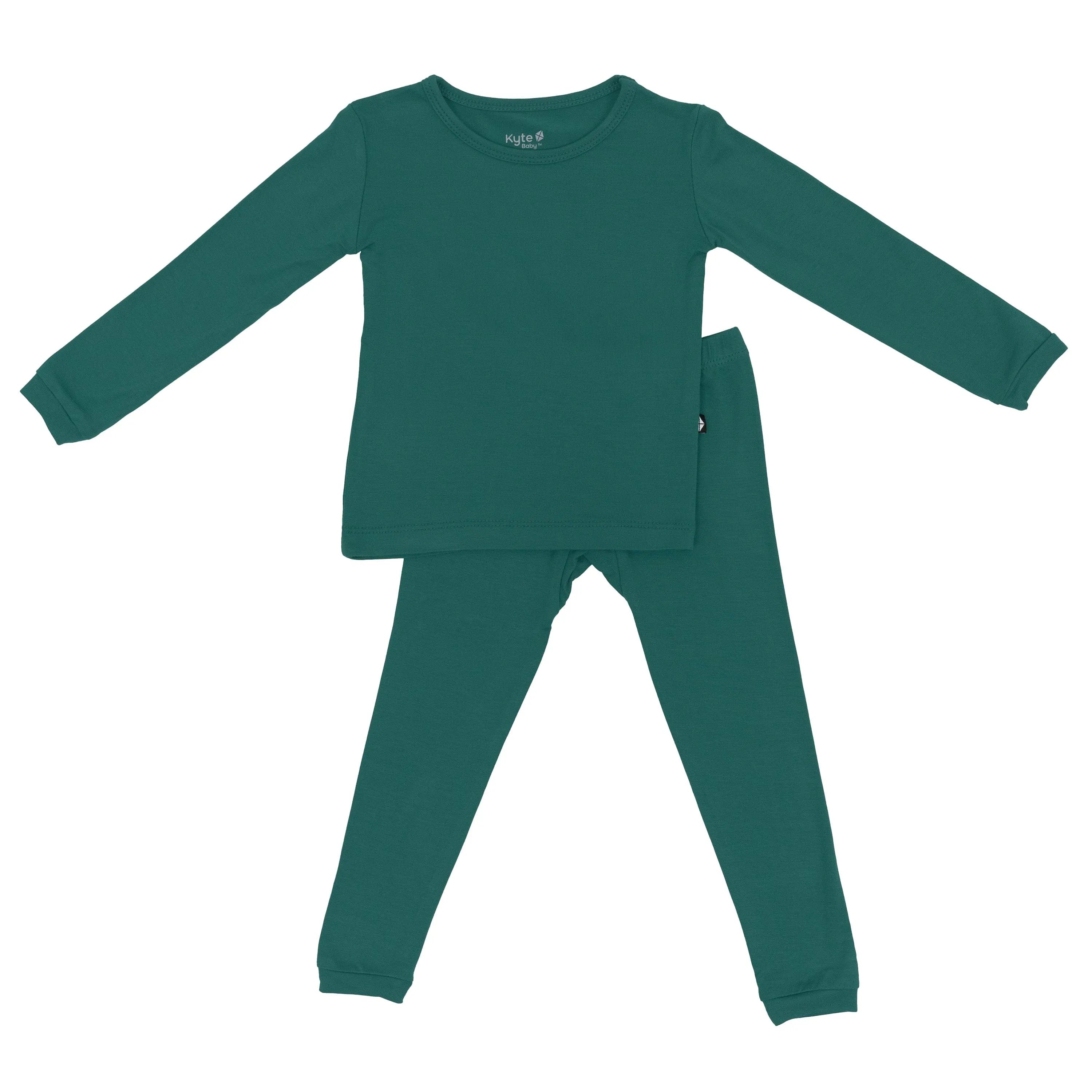 Long Sleeve Pajamas in Emerald