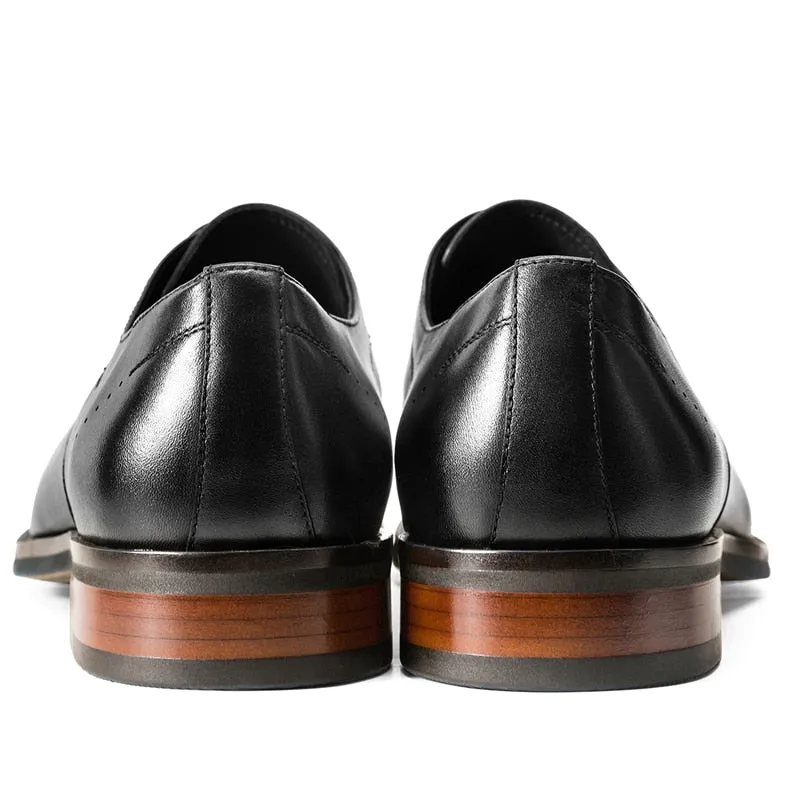 LuxePoint Leather Lace-up Dress Shoes