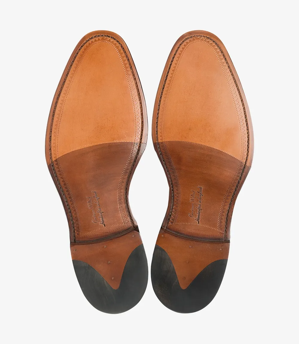 Mahogany Aldwych Cap-toe Oxford Shoes