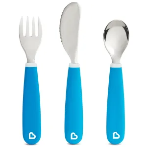 Munchkin - Splash Toddler Utensil Set (Blue)