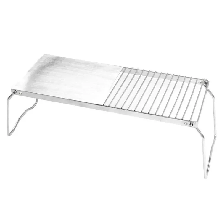 Outdoor Camping Convenient Folding Stainless Steel Barbecue Stand