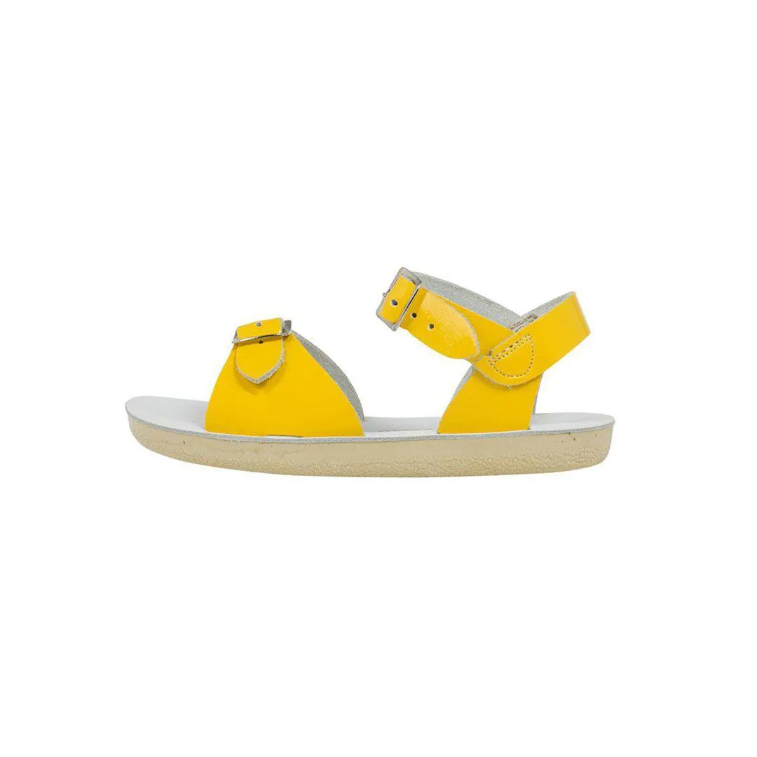 Outlet - Salt-Water Sun-San Kid's Sandals - Surfer - Shiny Yellow