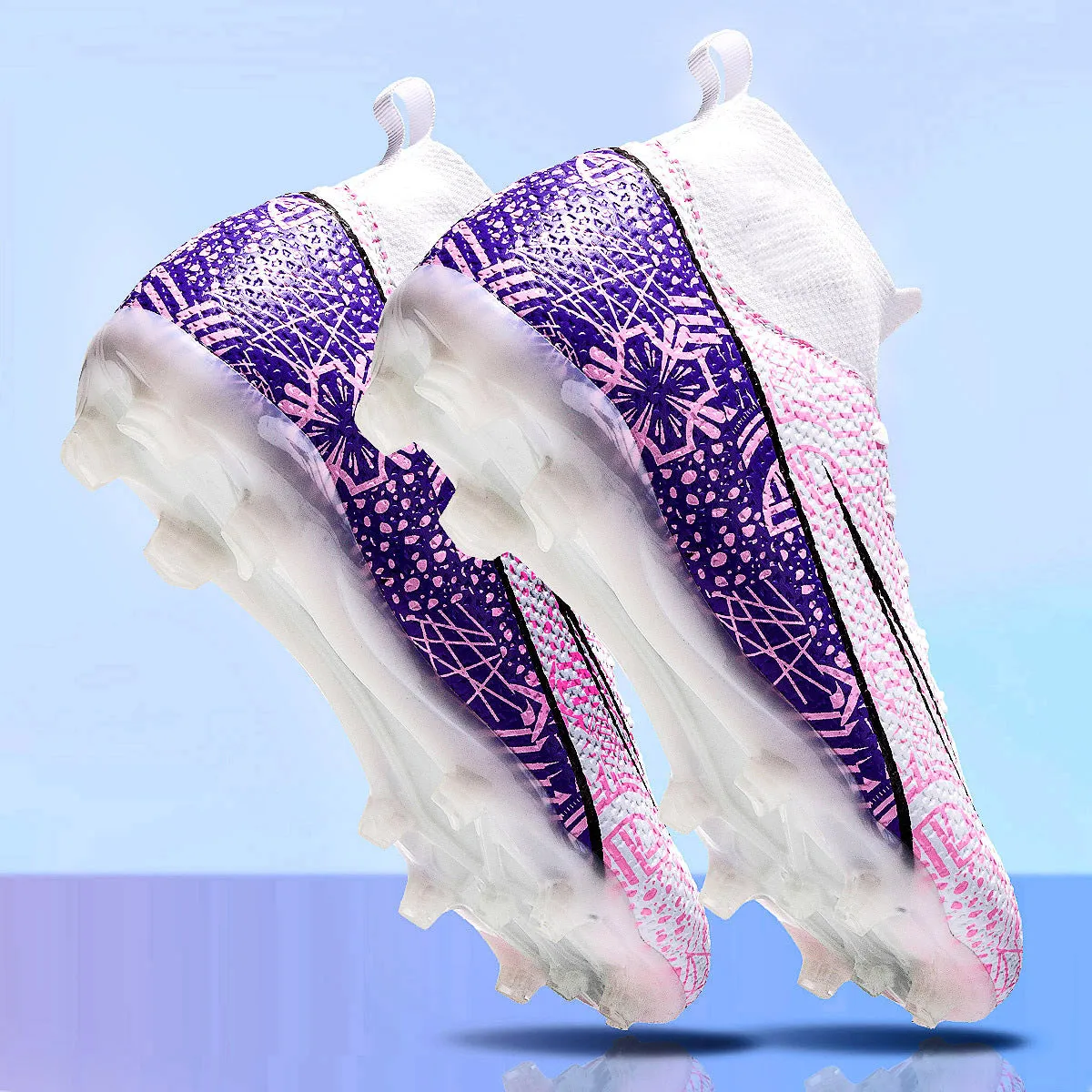 Pink High-Top Soccer Cleats for Girls, Training