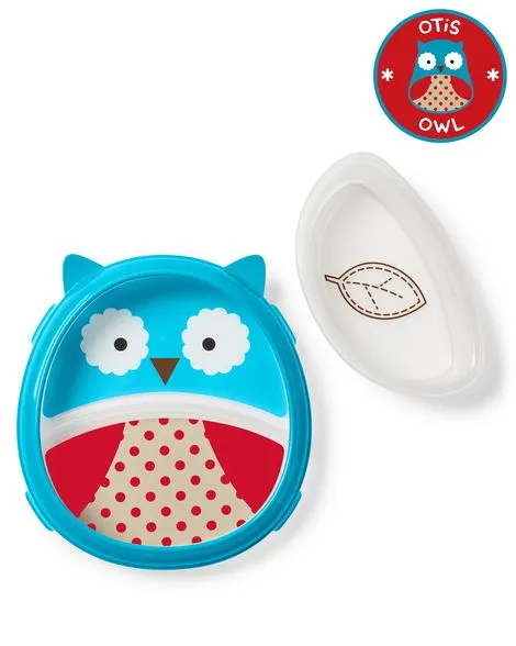 Skip Hop Zoo Smart Serve Plate & Bowl - Owl