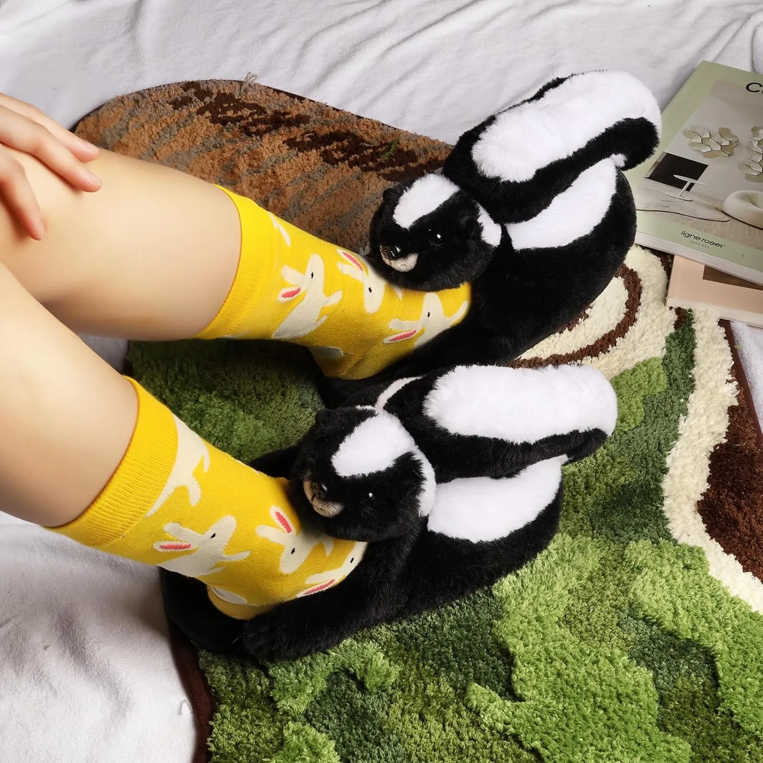 Skunk Slippers