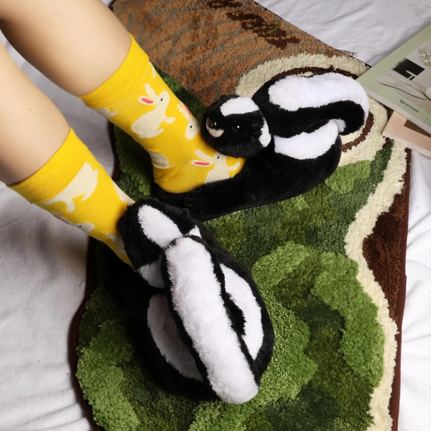 Skunk Slippers