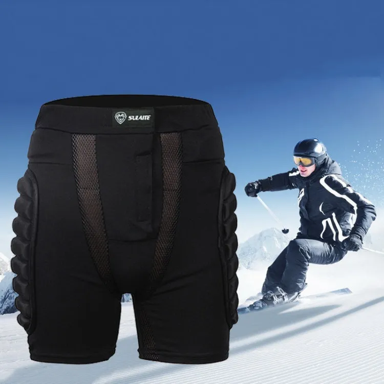 SULAITE GT-305 Roller Skating Skiing Diaper Pants Outdoor Riding Sports Diaper Pad, Size: M(Black)