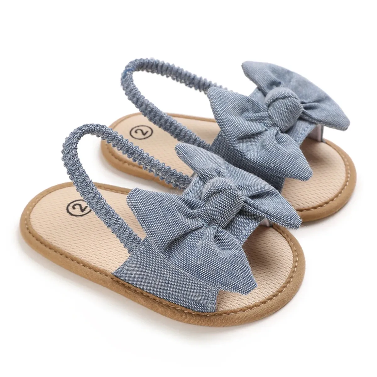 Summer Big Bowknot Breathable Comfortable Soft Sole Princess Sandal Shoe Of 0-18 Months Newborn Male and Female Baby