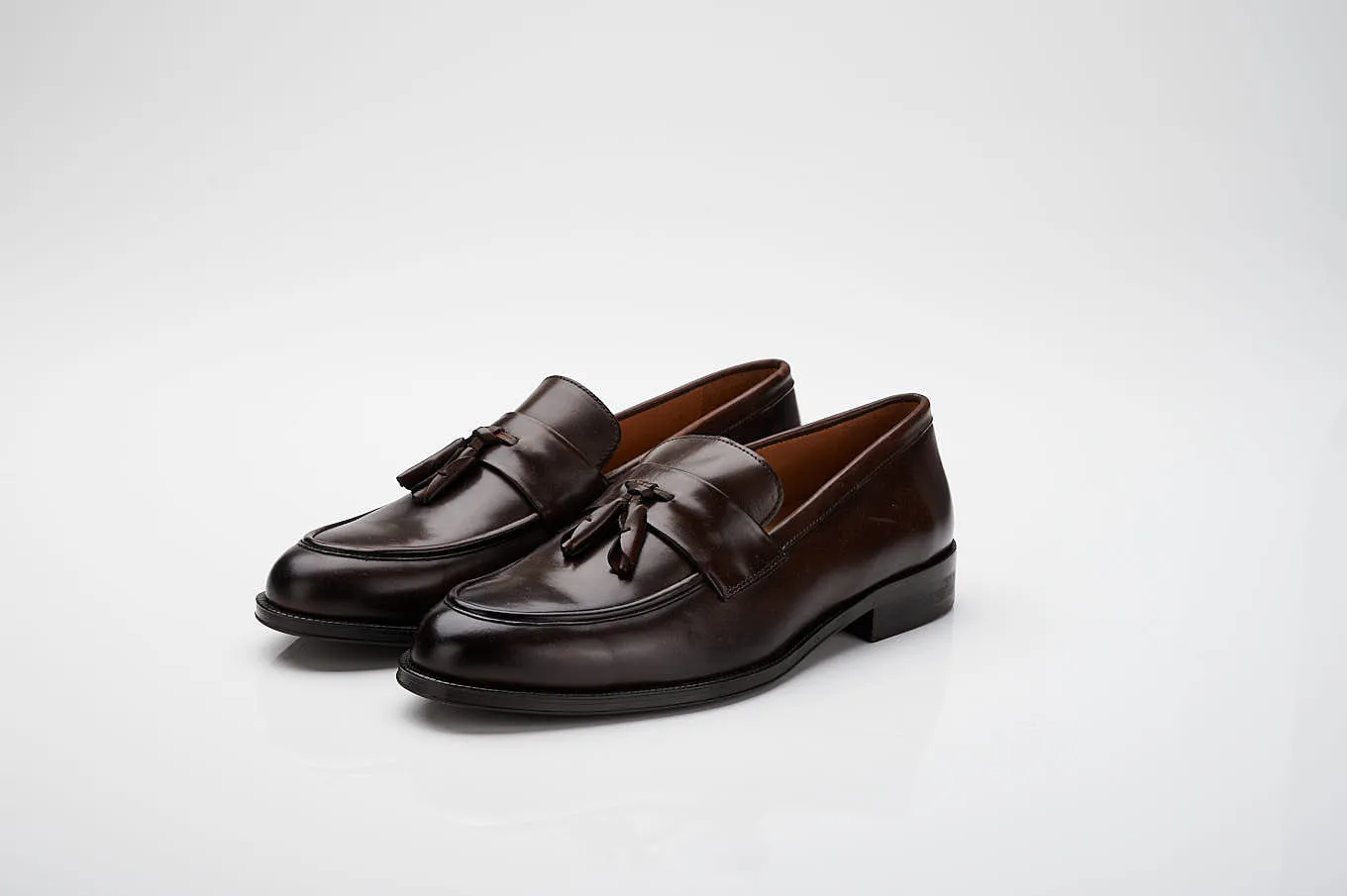 Tassel Loafer shoes in leather