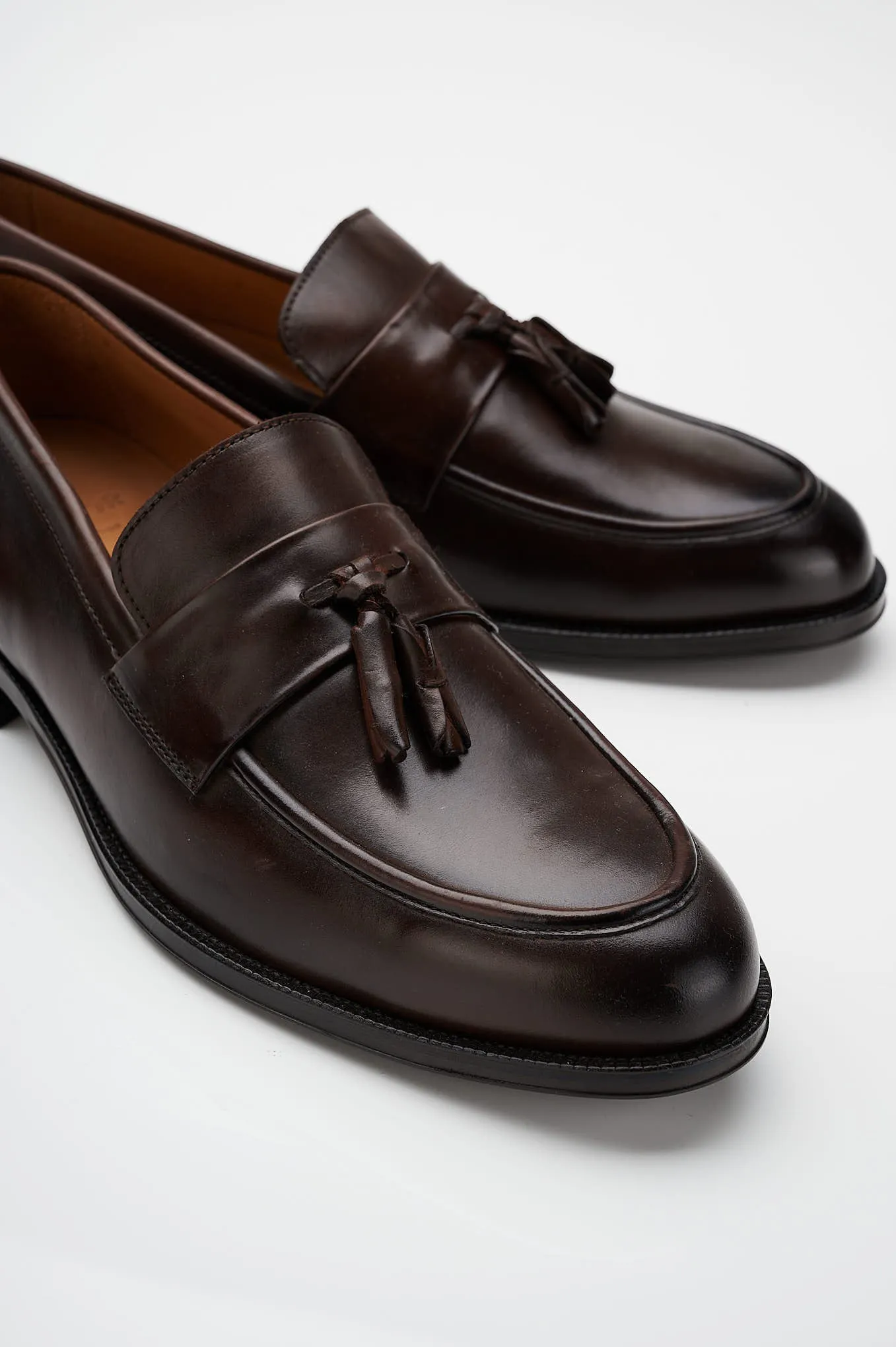 Tassel Loafer shoes in leather