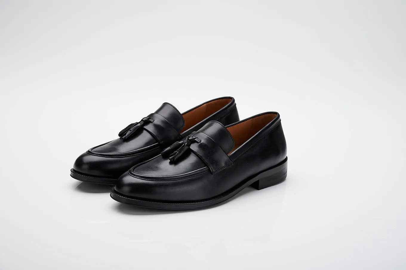 Tassel Loafer shoes in leather